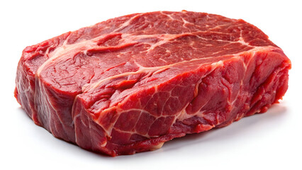 Obraz premium raw beef meat on white clipping