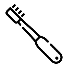 electric toothbrush line icon