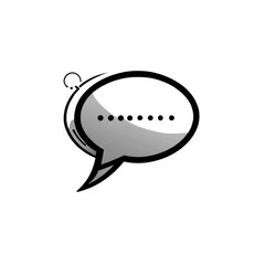 Obraz premium チャットとブラシのアイコン｜Chat and Brush Icon