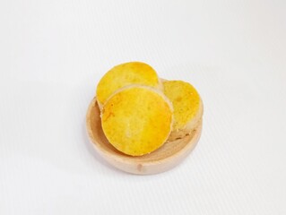 peanut cookies isolated on white background