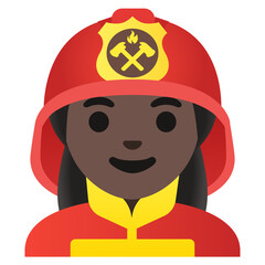 Firefighter ( dark Skin Tone)
