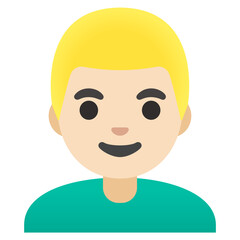 Fototapeta premium Blond Person (Pale Skin Tone) 