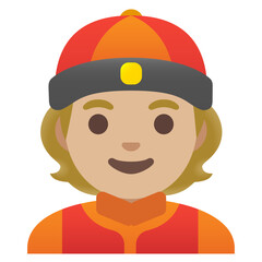 Firefighter Emoji (Light Skin Tone)