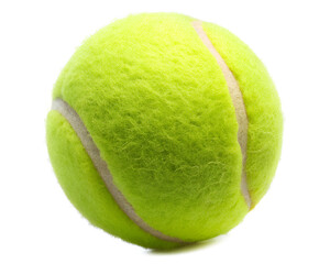 tennis ball on white background