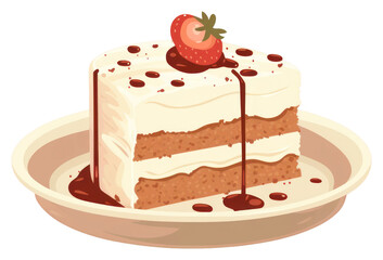 PNG Blow cake strawberry dessert fruit.