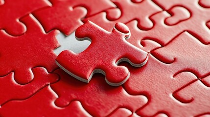 Final puzzle piece fitting into place, symbolizing completion and connection.