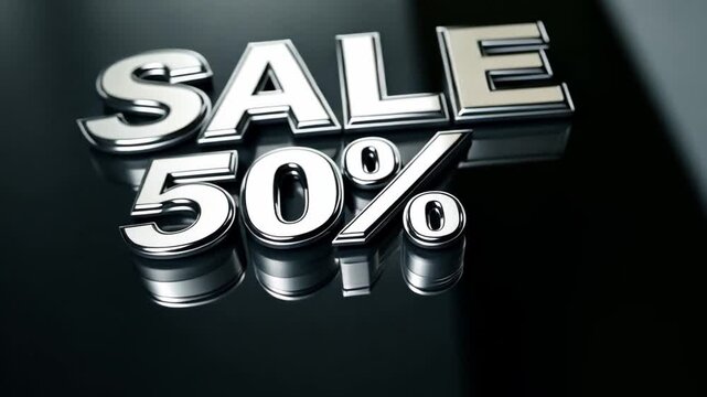 Shoppers enjoy a significant 50 percent discount on selected items at a neighborhood store, creating excitement and increasing customer foot traffic during the festive season