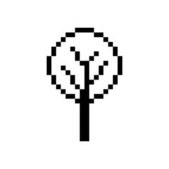 bush plant nature pixel art