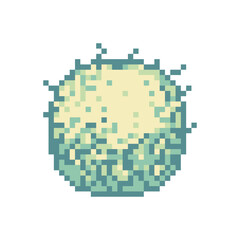 Fototapeta premium bush plant nature pixel art
