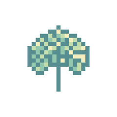 Obraz premium plant leaf pixel art for your needs