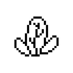Fototapeta premium bush plant nature pixel art
