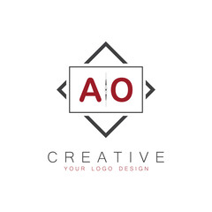 initial monogram logo for Creative with square style design.