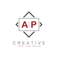 initial monogram logo for Creative with square style design.