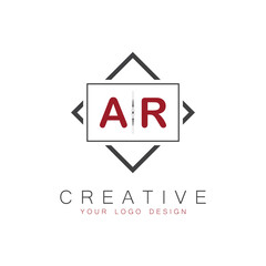 initial monogram logo for Creative with square style design.
