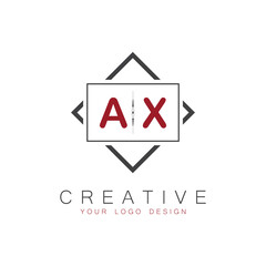 initial monogram logo for Creative with square style design.