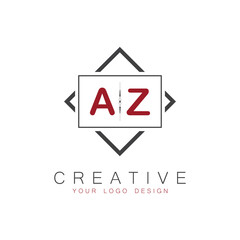initial monogram logo for Creative with square style design.