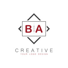 initial monogram logo for Creative with square style design.