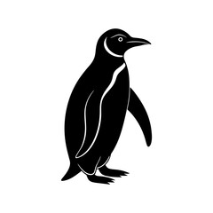 Emperor Penguin Silhouette vector illustration