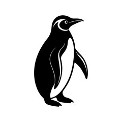 Emperor Penguin Silhouette vector illustration
