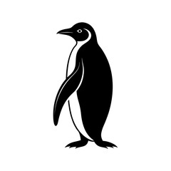 Emperor Penguin Silhouette vector illustration
