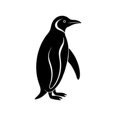 Emperor Penguin Silhouette vector illustration