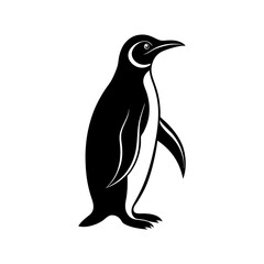 Emperor Penguin Silhouette vector illustration