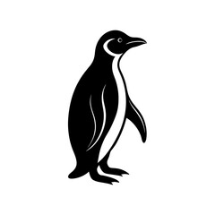 Emperor Penguin Silhouette vector illustration