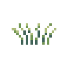 Fototapeta premium bush plant nature pixel art