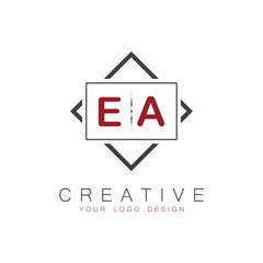 Fototapeta premium initial monogram logo for Creative with square style design.
