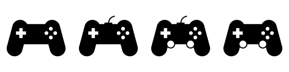Gaming Controller Icon Vector Set. Game console Vector Icon in line style design. Symbol of Gamepad. Vector illustration. © mytour