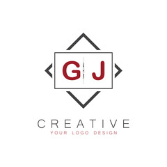initial monogram logo for Creative with square style design.