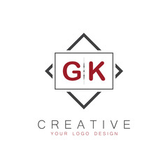 initial monogram logo for Creative with square style design.