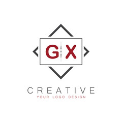 initial monogram logo for Creative with square style design.