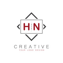 initial monogram logo for Creative with square style design.