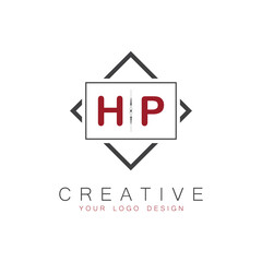 initial monogram logo for Creative with square style design.