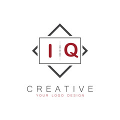 initial monogram logo for Creative with square style design.