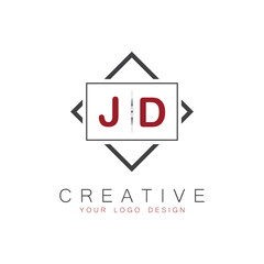 initial monogram logo for Creative with square style design.