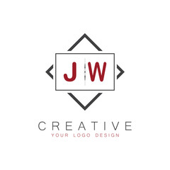 initial monogram logo for Creative with square style design.