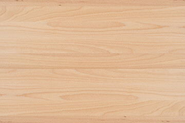 Smooth beech wooden surface with subtle grain pattern. Light natural wood texture background.