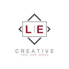 initial monogram logo for Creative with square style design.