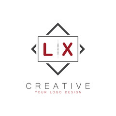 initial monogram logo for Creative with square style design.