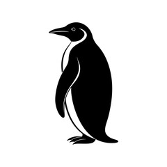 Emperor Penguin Silhouette vector illustration