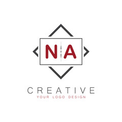 initial monogram logo for Creative with square style design.