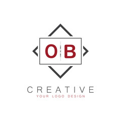 initial monogram logo for Creative with square style design.