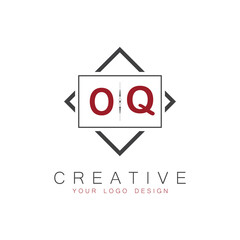 initial monogram logo for Creative with square style design.
