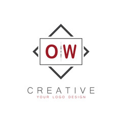 initial monogram logo for Creative with square style design.