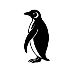 Emperor Penguin Silhouette vector illustration