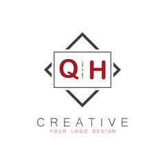 initial monogram logo for Creative with square style design.