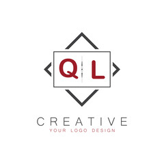 initial monogram logo for Creative with square style design.