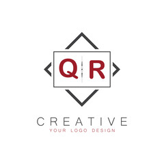 initial monogram logo for Creative with square style design.
